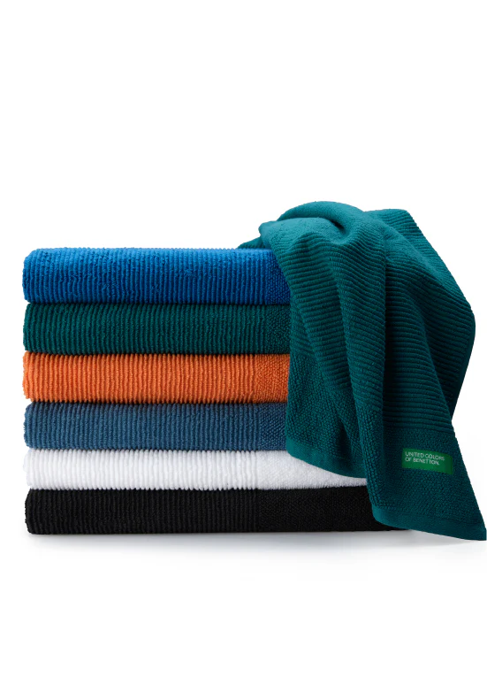 Benetton RIBS, מגבות כותנה פרימיום - כחול - Image 6